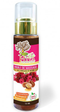 Huile De Massage à L'argan et Rose 50 ml
