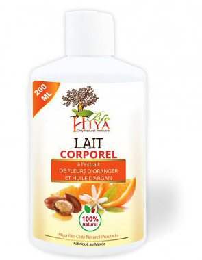 Lait Corporel de Huile D'argan Et De Fleur D'orangé 200 ml