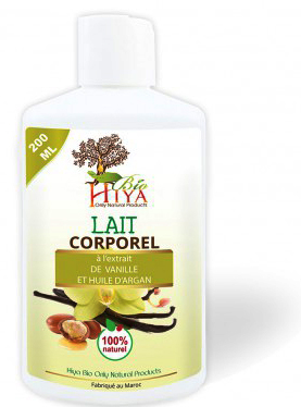 Lait Corporel de huile d'argan et vanille 200 ml
