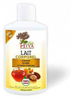 Lait Corporel de miel et huile d'argan 200 ml